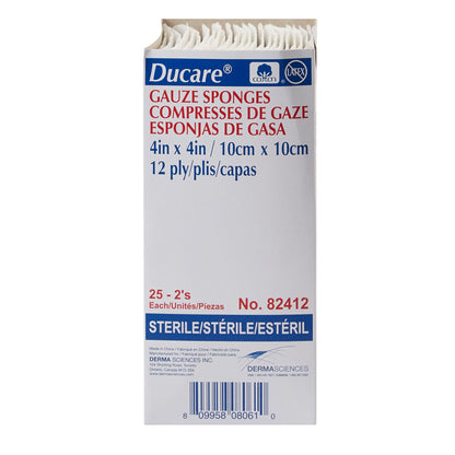 Ducare Sterile Gauze Sponge, 12-Ply
