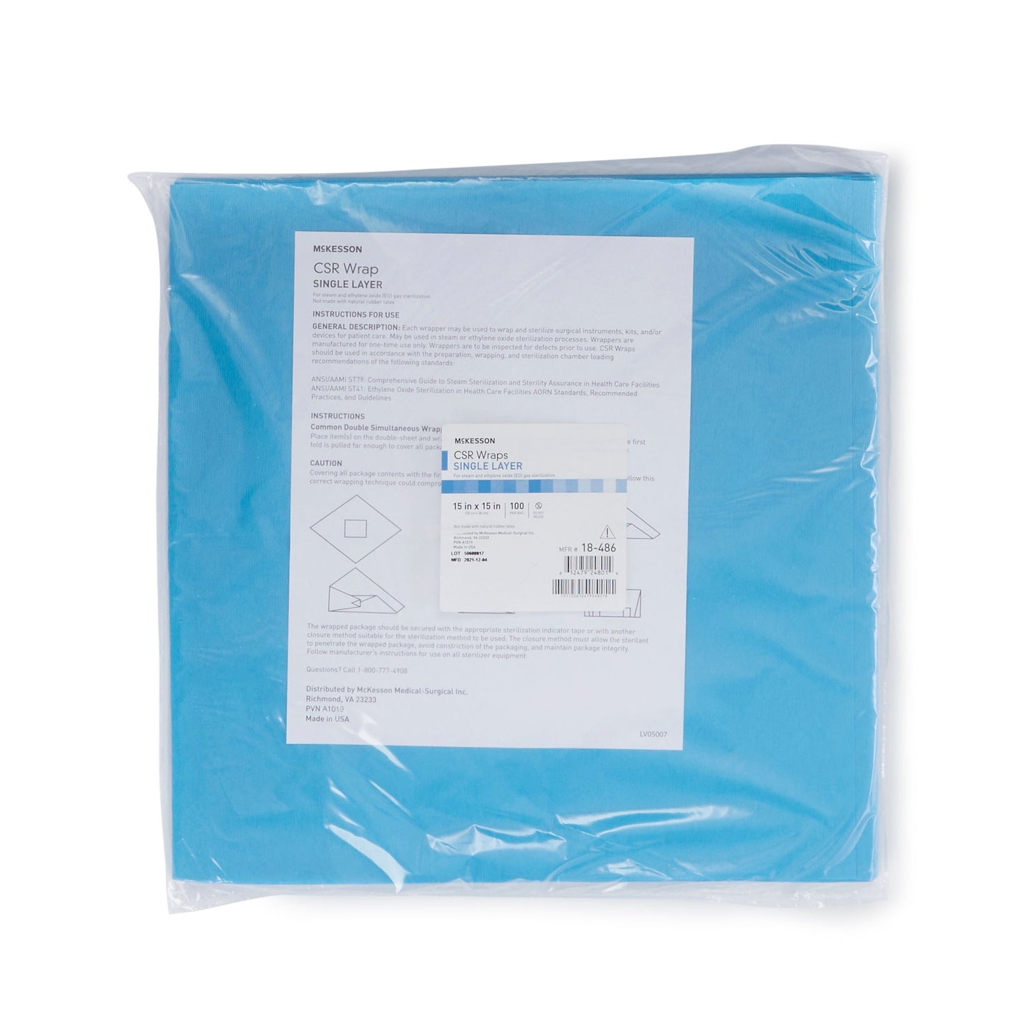 McKesson Single Layer Sterilization Wrap