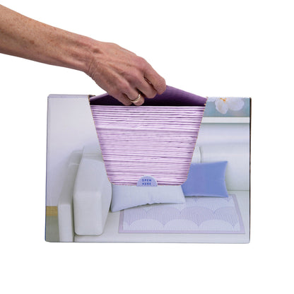 Boom Home Medical Flourish Ultra Absorbent Underpads, Periwinkle