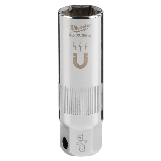 Milwaukee 3/8" Drive 5/8" Magentic Spark Plug Socket 48-22-9552 | 3/8 in Drive