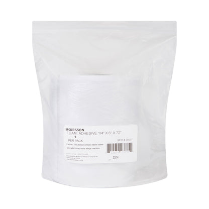 McKesson White Poly Foam Adhesive Orthopedic Roll, 6 x