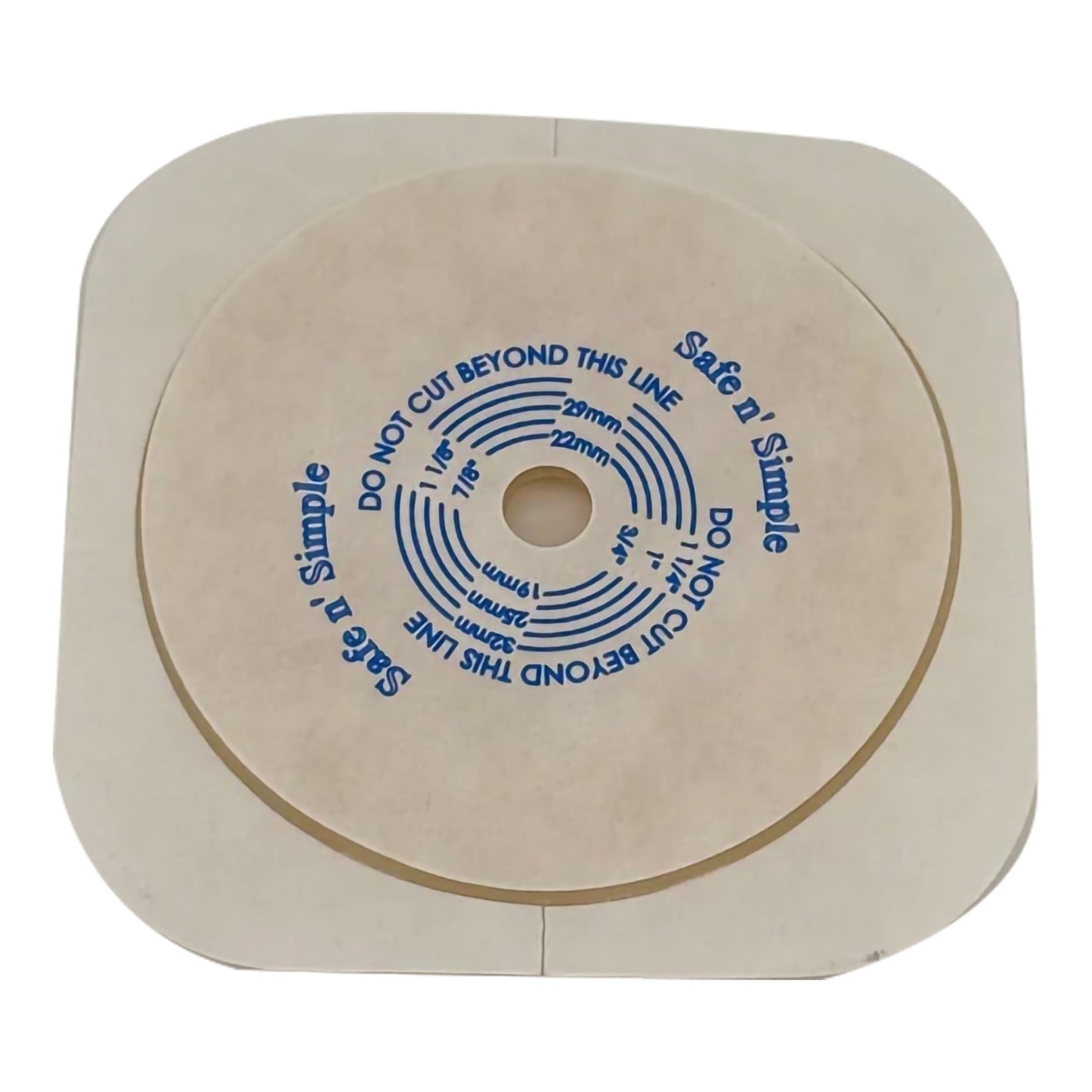 Ostomy Barrier Trim to Fit, Extended Wear Without Tape Flange Hydrocolloid Up to 1-1/4 Inch Opening
