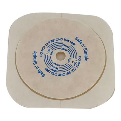 Ostomy Barrier Trim to Fit, Extended Wear Without Tape Flange Hydrocolloid Up to 1-1/4 Inch Opening