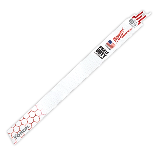Milwaukee 12" 10 TPI TORCH SAWZALL Blade for Thick Metal Bulk 25 48-01-2714 | 12 in Blade Length