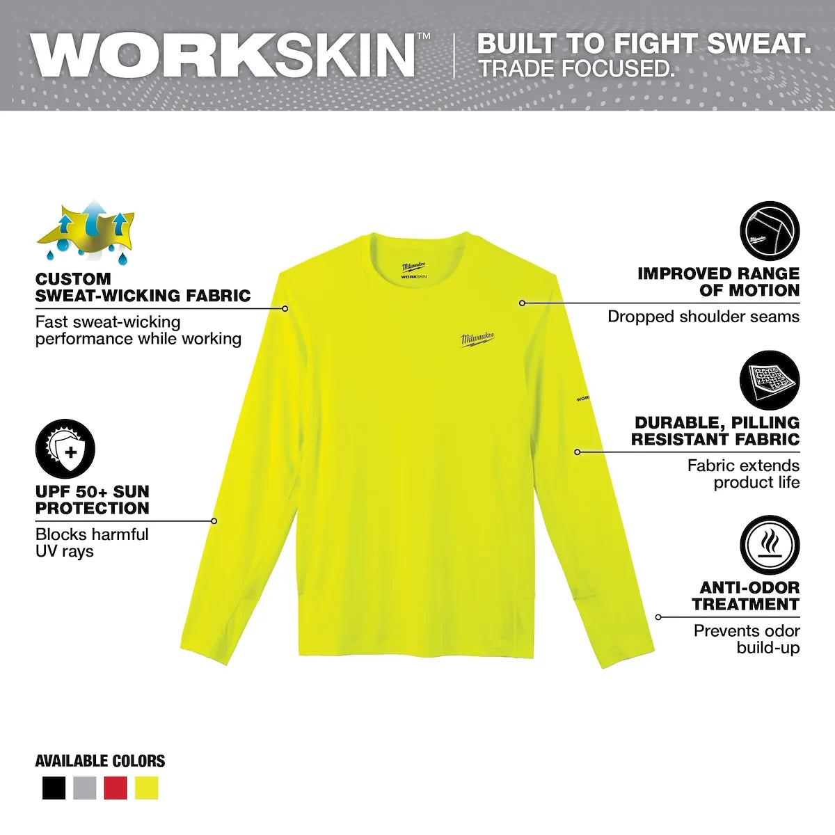 Milwaukee WORKSKIN Lighweight Performance Shirt - Long Sleeve 415HV