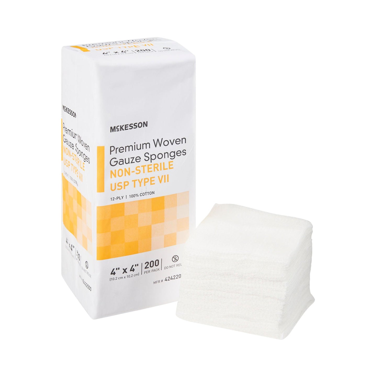 McKesson USP Type VII Gauze Sponge, 12-Ply
