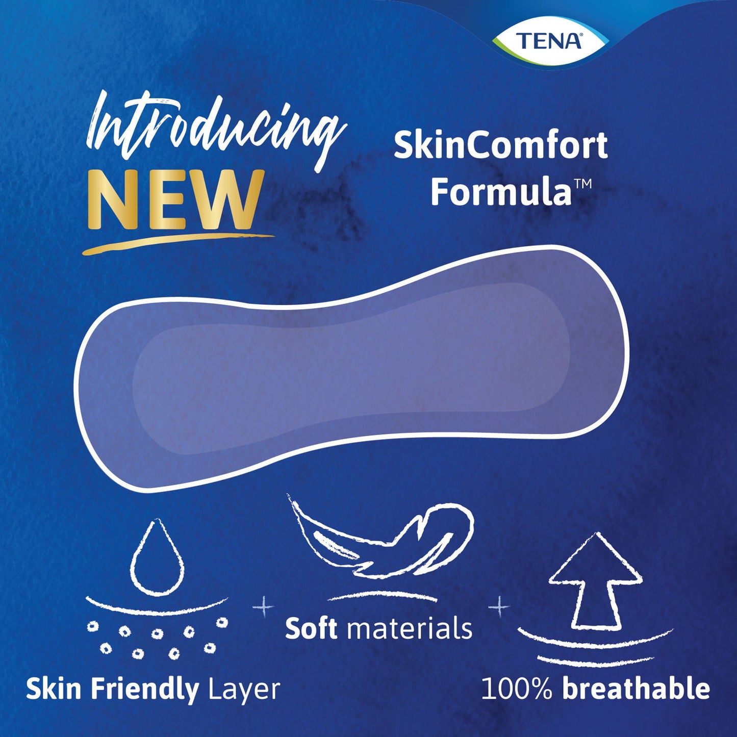 Tena Sensitive Care™ Ultra Thin Light Regular Bladder Control Pad, 9-Inch Length
