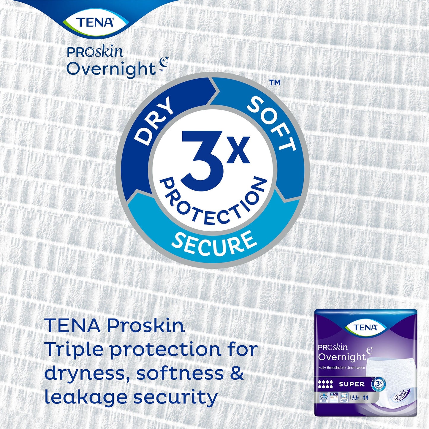Tena® ProSkin Overnight™ Super Fully Breathable Underwear