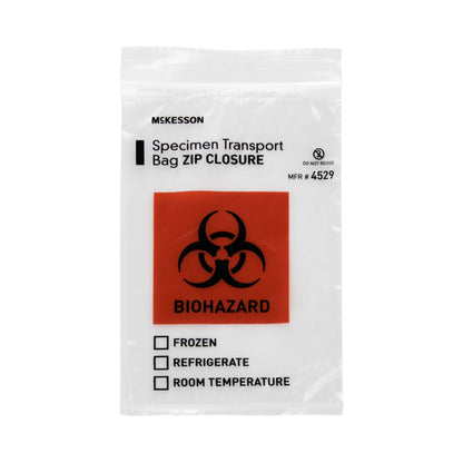 McKesson Specimen Transport Bag, Zip Closure