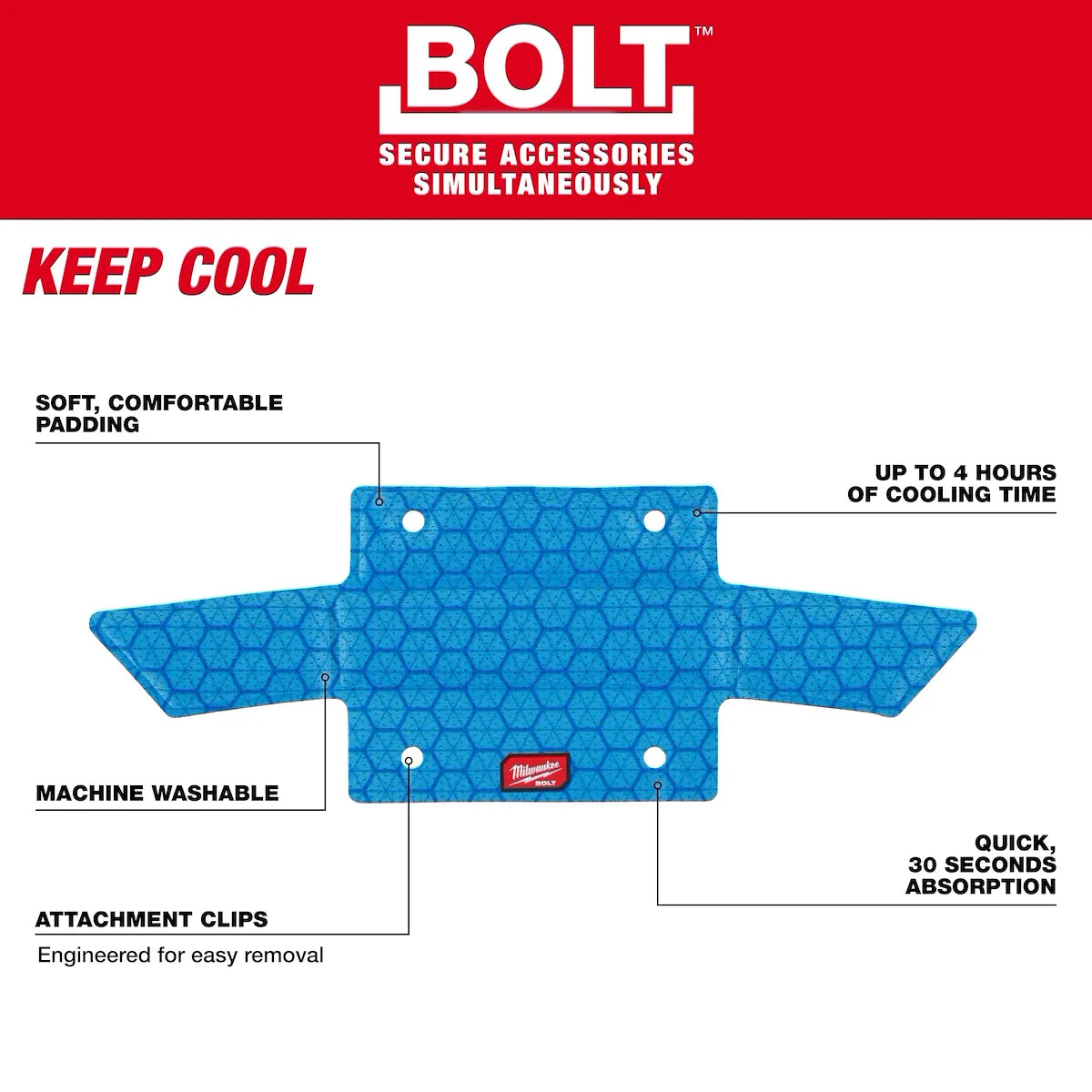 Milwaukee BOLT Hard Hat Cooling Sweat Band 48-73-4542