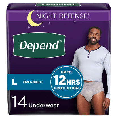 Depend® Night Defense® Absorbent Underwear for Men