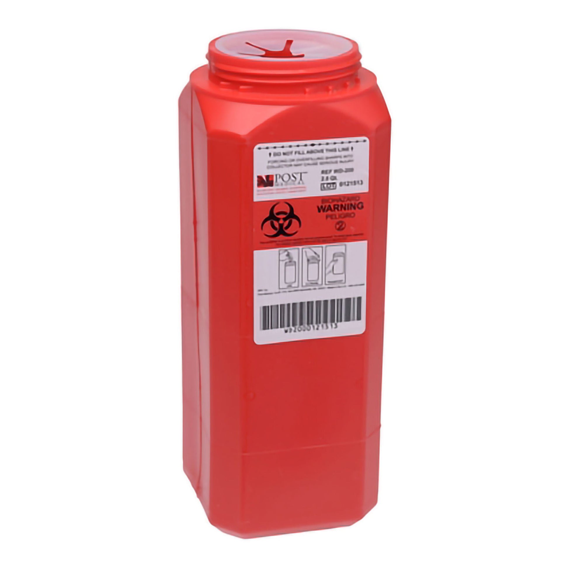 Post Medical A.N.D.™ Sharps Container, 2 Quart