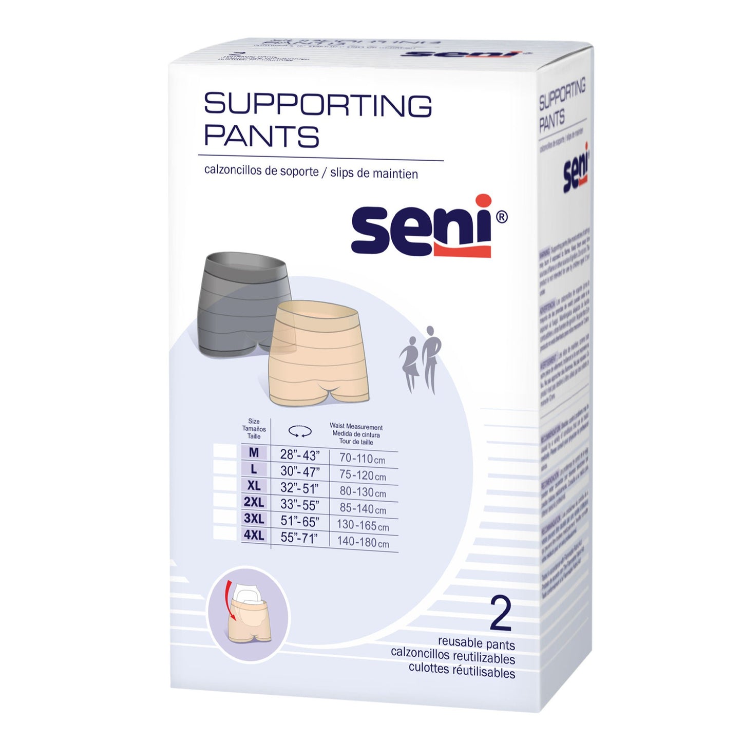 Seni® Pull On Boxer Style Knit Pant, Unisex
