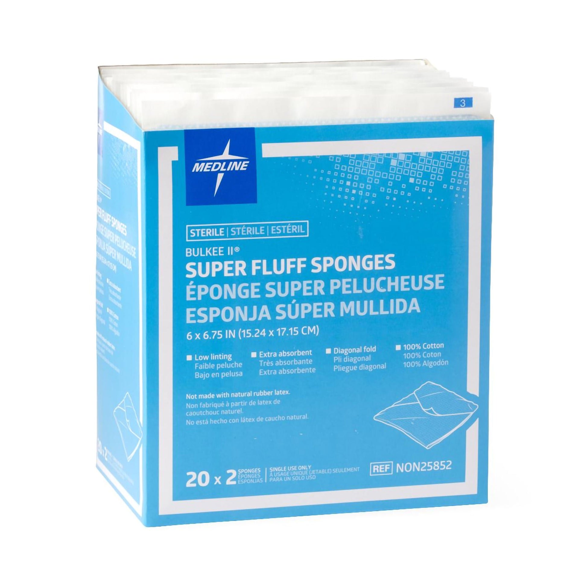 Bulkee® Sterile Fluff Dressing, 6-Ply