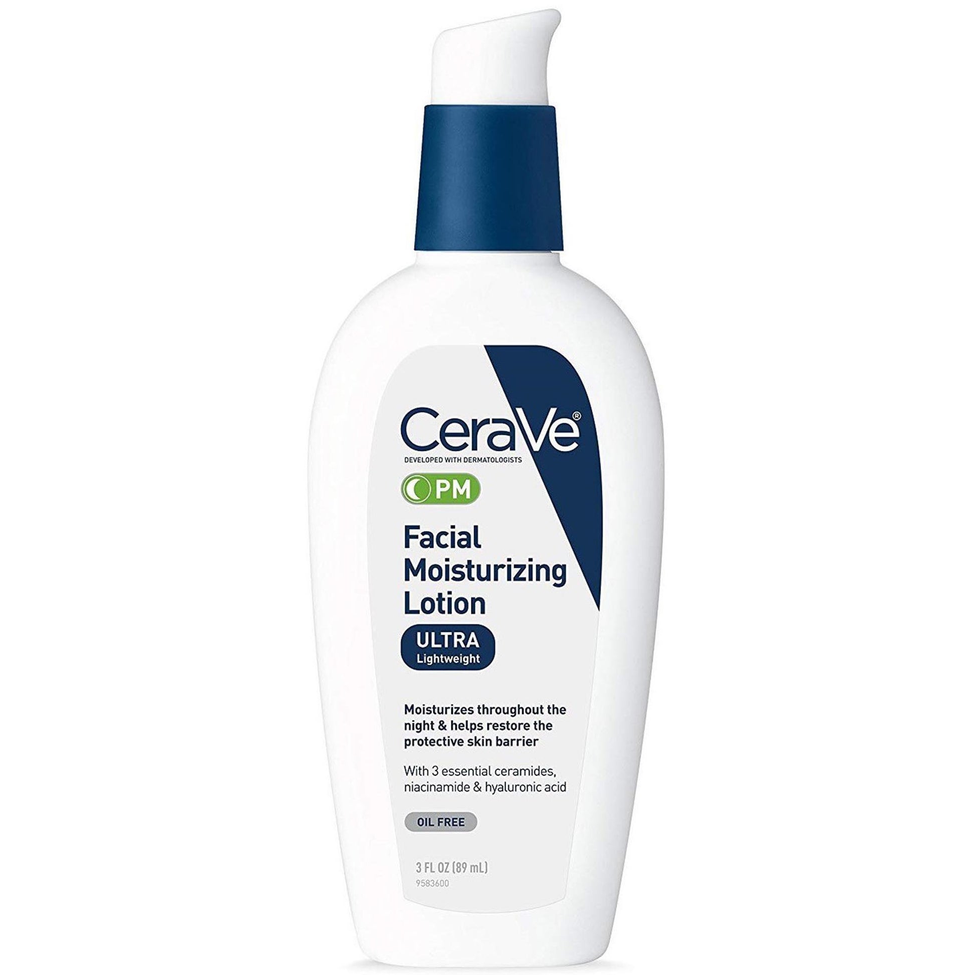 CeraVe® Facial Moisturizing Lotion PM, Ultra Lightweight, Pump Bottle