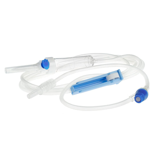 MedStream Primary IV Administration Set Gravity 1 Port 20 Drops / mL Drip Rate Without Filter 97 Inch Tubing Solution Without Flow Regulator