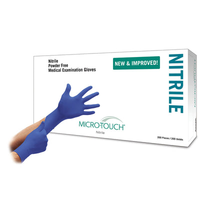 Micro-Touch® Nitrile Exam Gloves, Blue