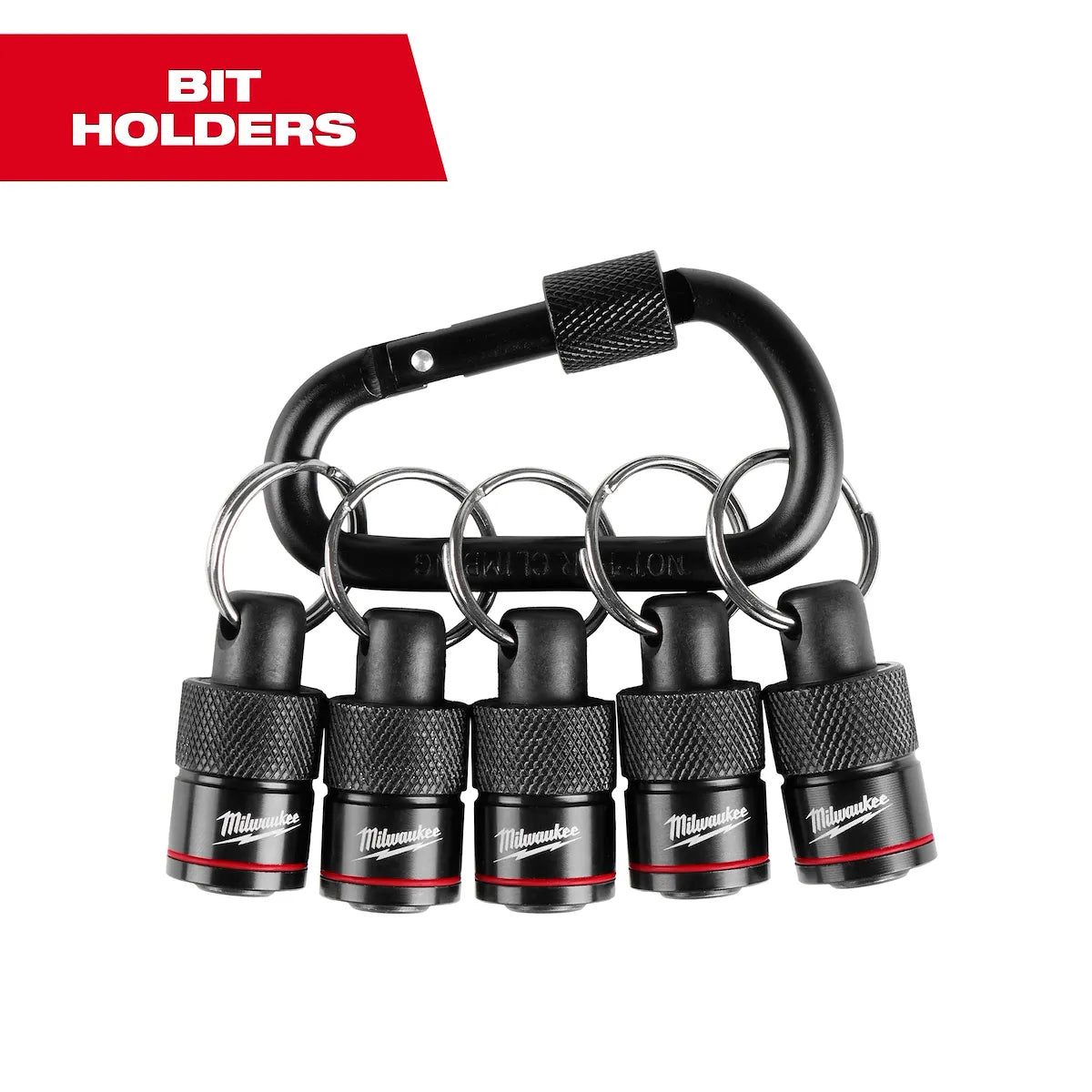 Milwaukee 5PC Bit Holder with Carabiner 48-32-4537