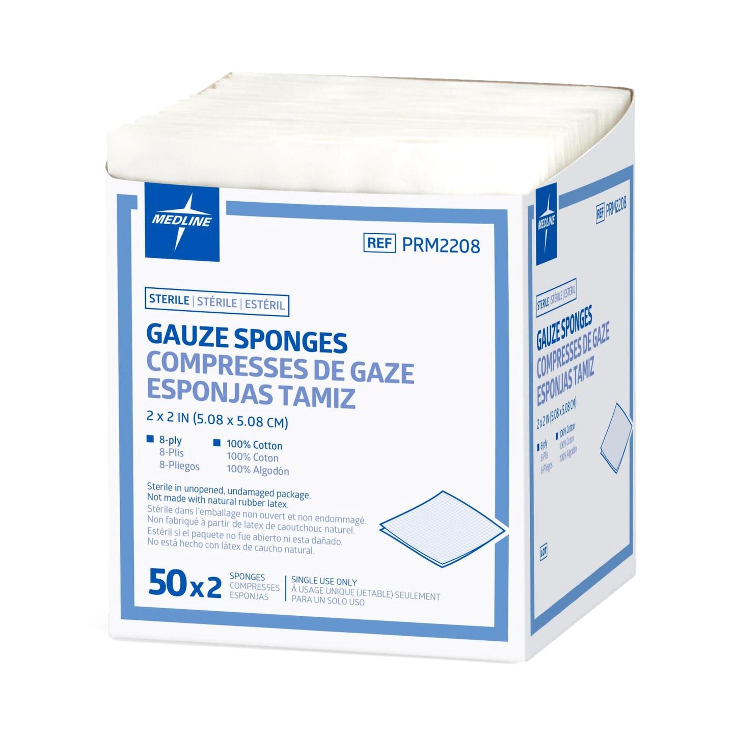 Caring® Sterile Gauze Sponge, 8-Ply