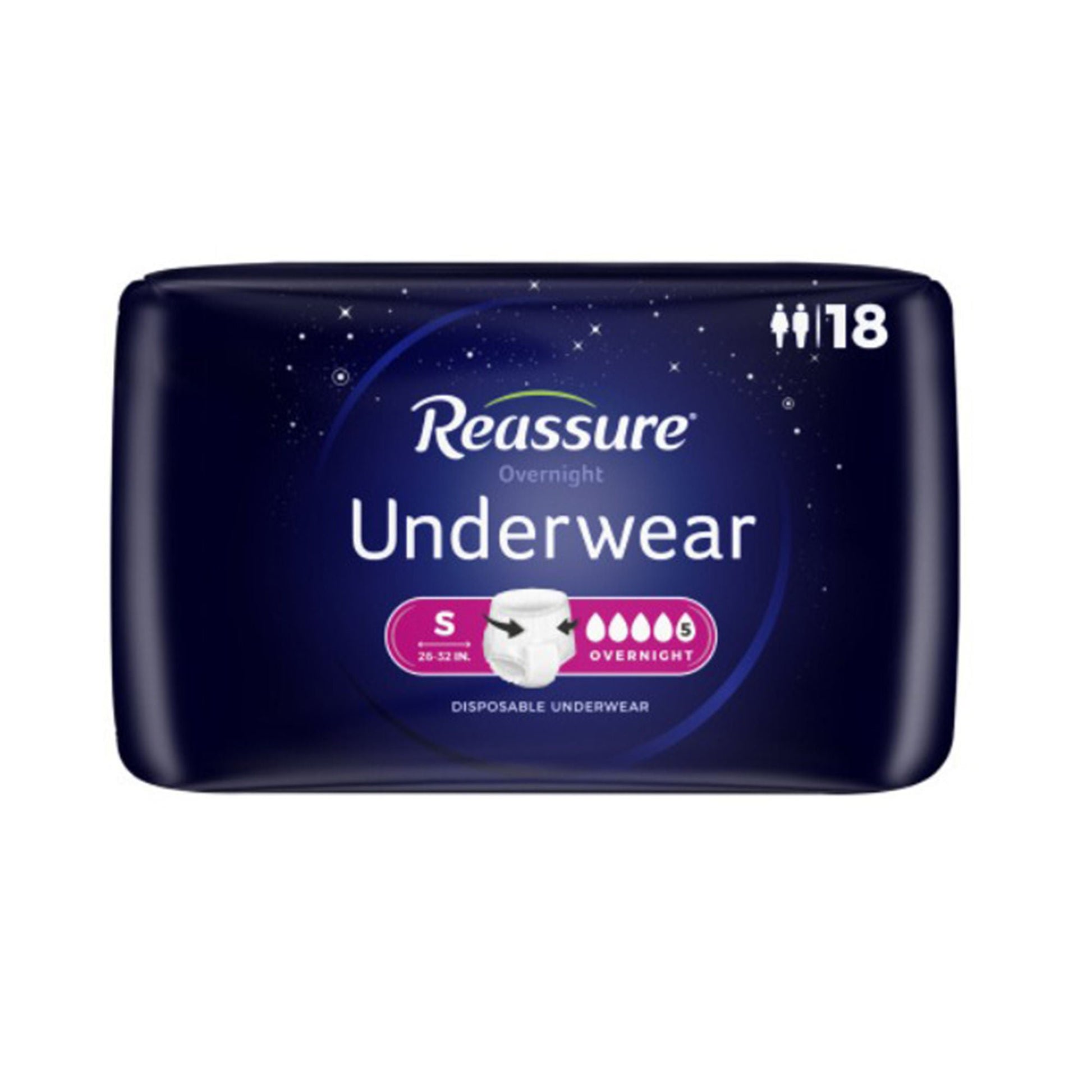Reassure® Overnight Underwear, Incontinence, Medium