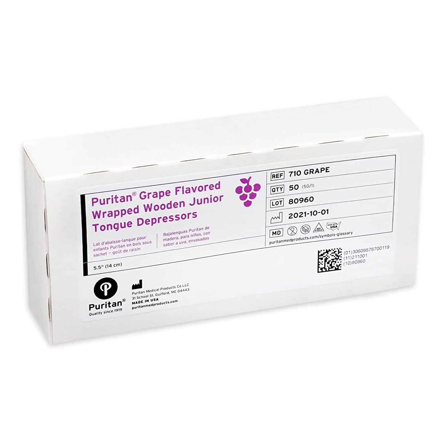 Puritan® Grape Flavor Tongue Depressor – Case of 1000 - view 2