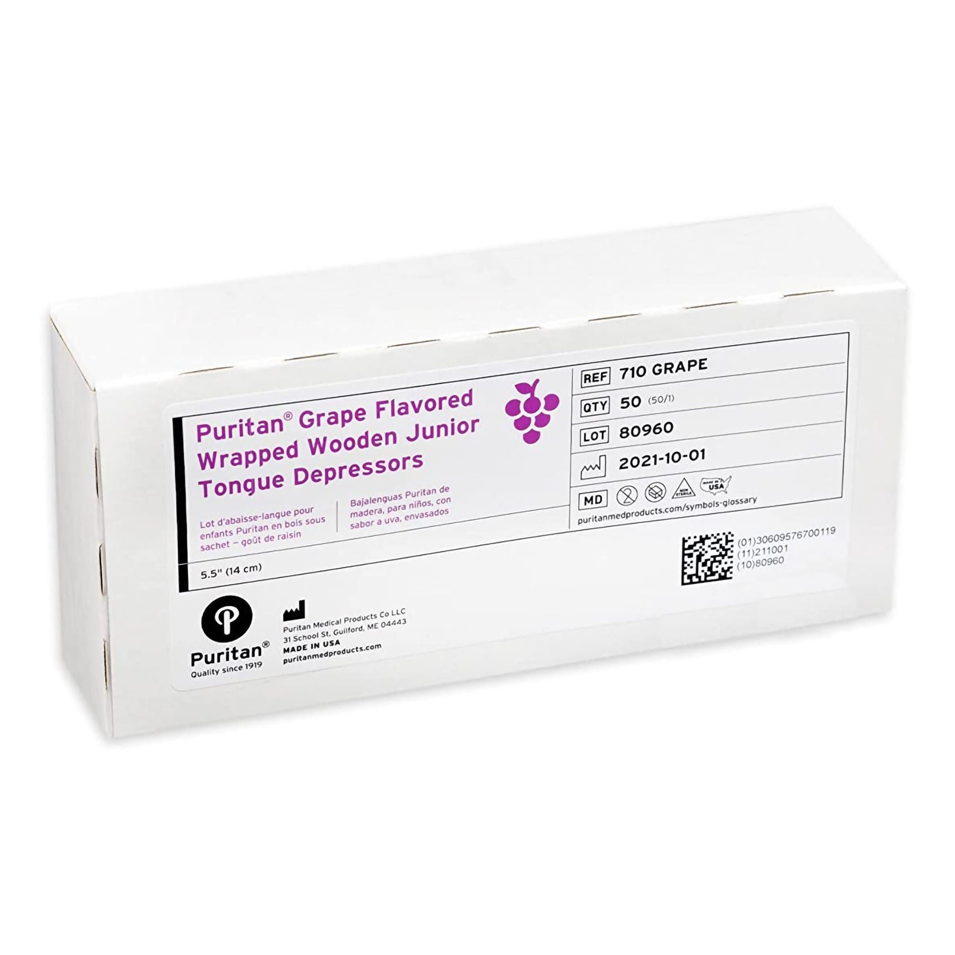 Puritan® Grape Flavor Tongue Depressor – Case of 1000 - view 2