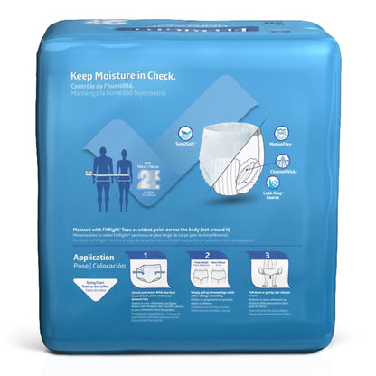 FitRight Bariatric Absorbent Underwear Pull On with Tear Away Seams Adult Unisex Disposable Heavy Absorbency