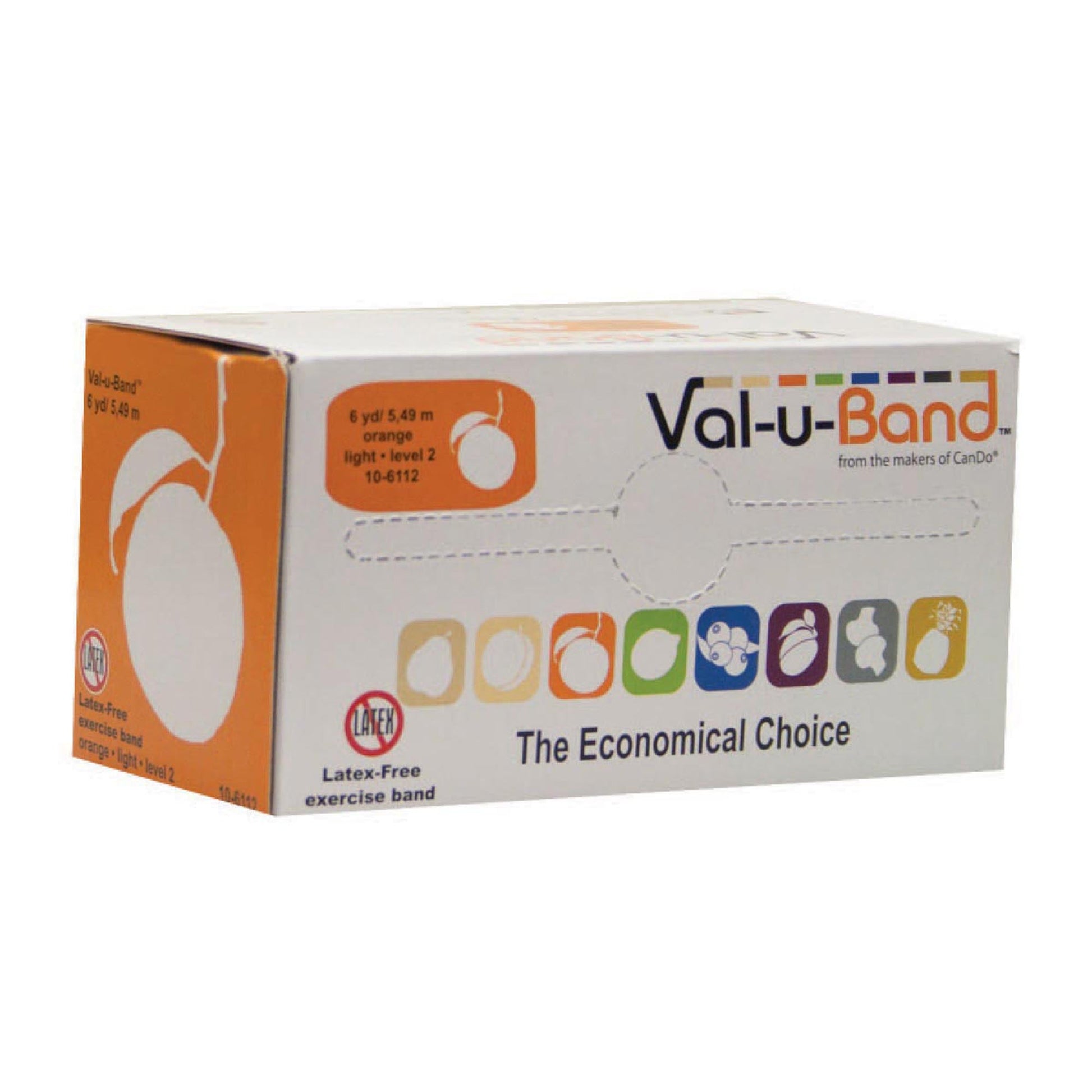 Val-u-Band® Exercise Resistance Band, Orange, Light Resistance