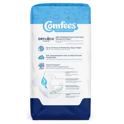 Attends Comfees Premium Diapers, Unisex, Tab Closure