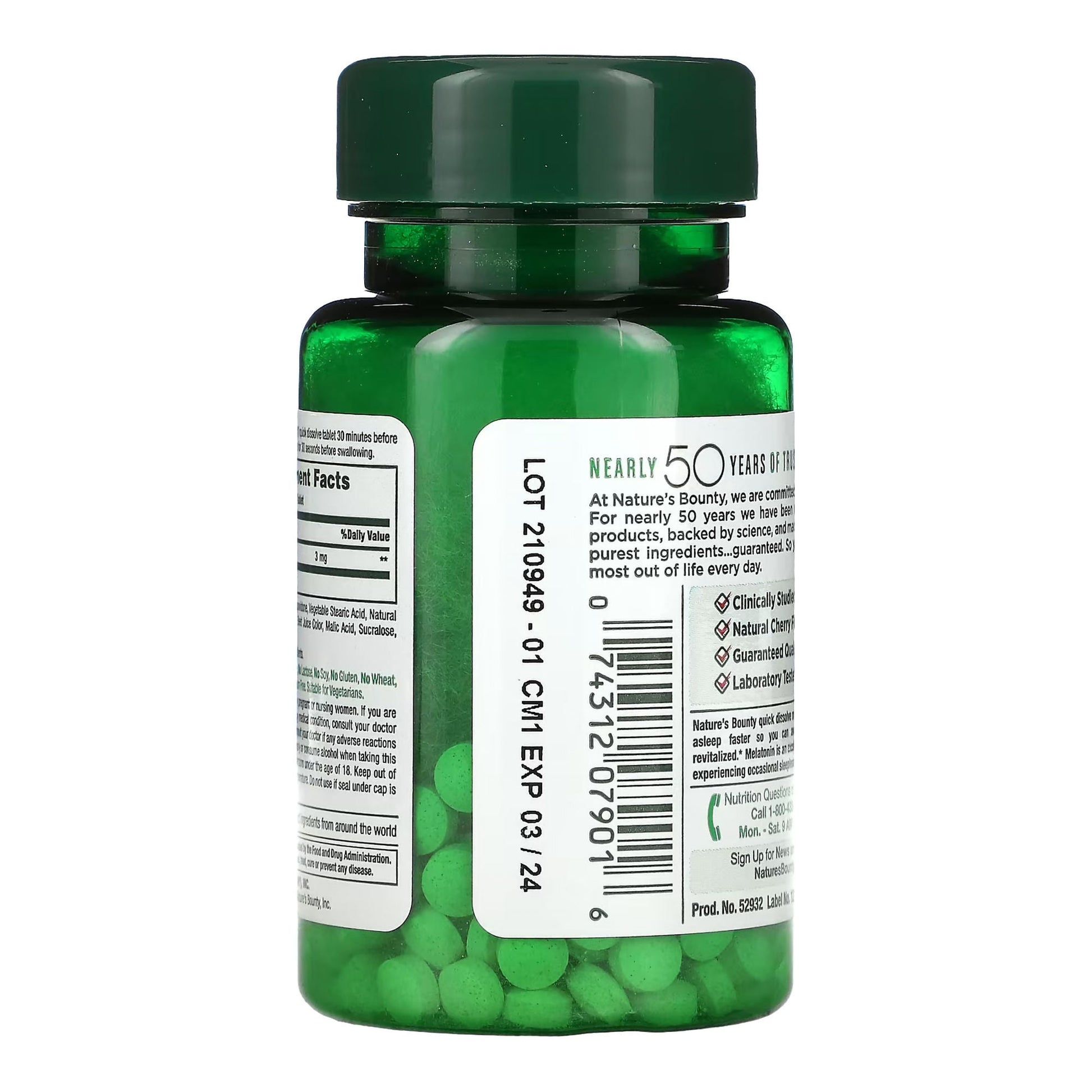 Nature's Bounty® Melatonin 3 mg Capsules