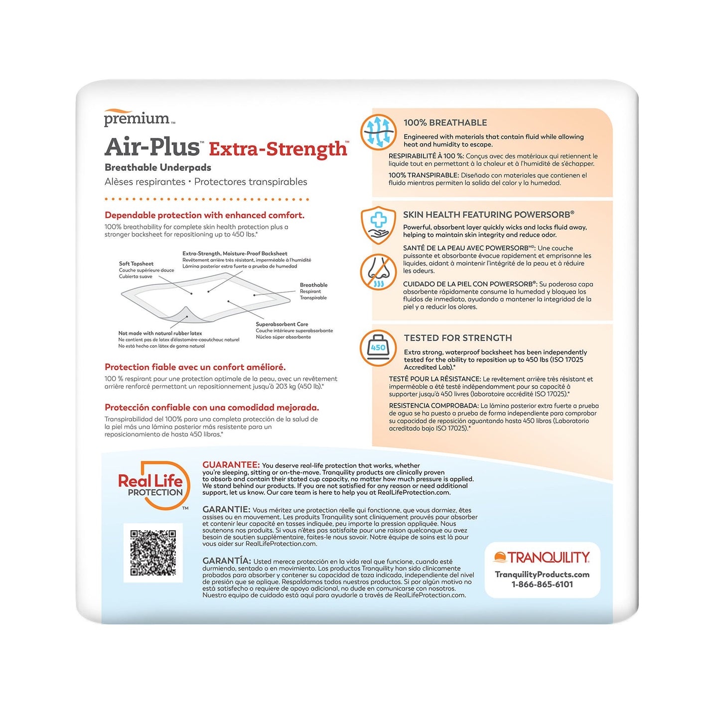 Tranquility® AIR-Plus Extra-Strength Positioning Underpad