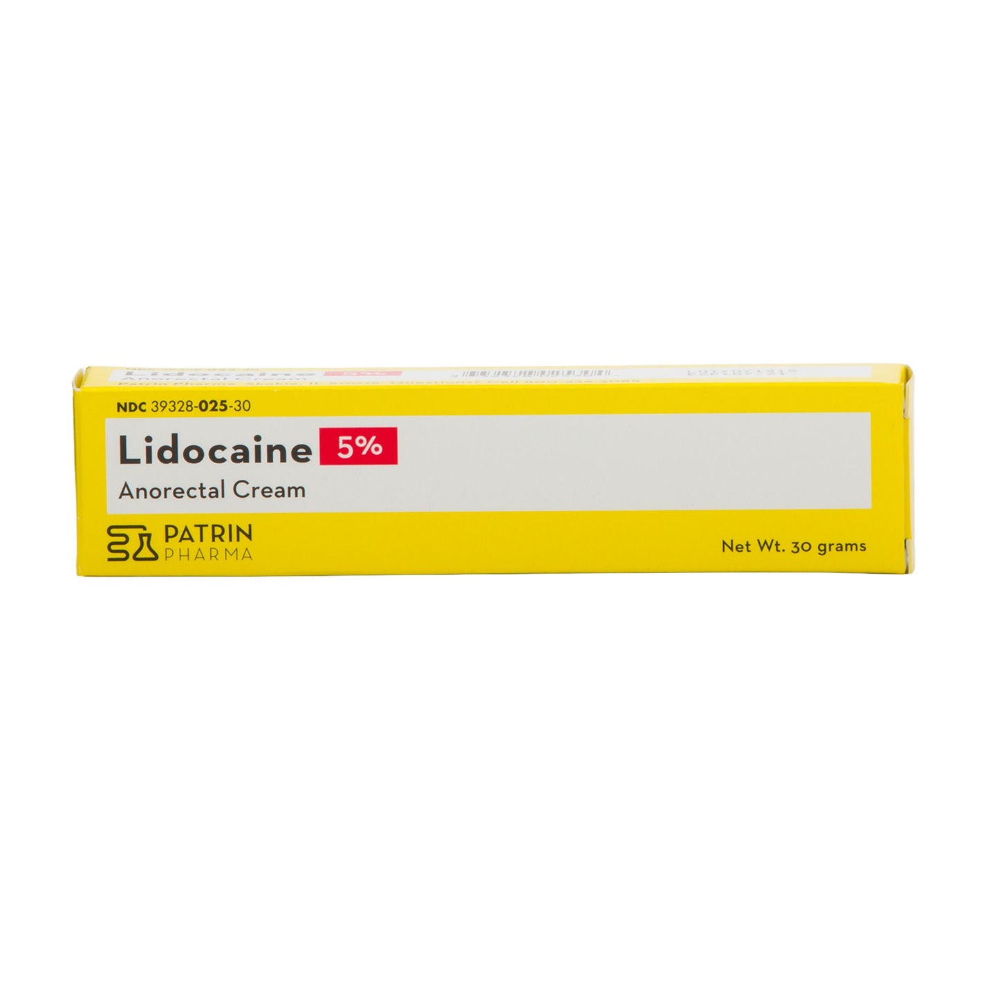 Topical Pain Relief 5% Strength Lidocaine HCl Cream 30 Gram