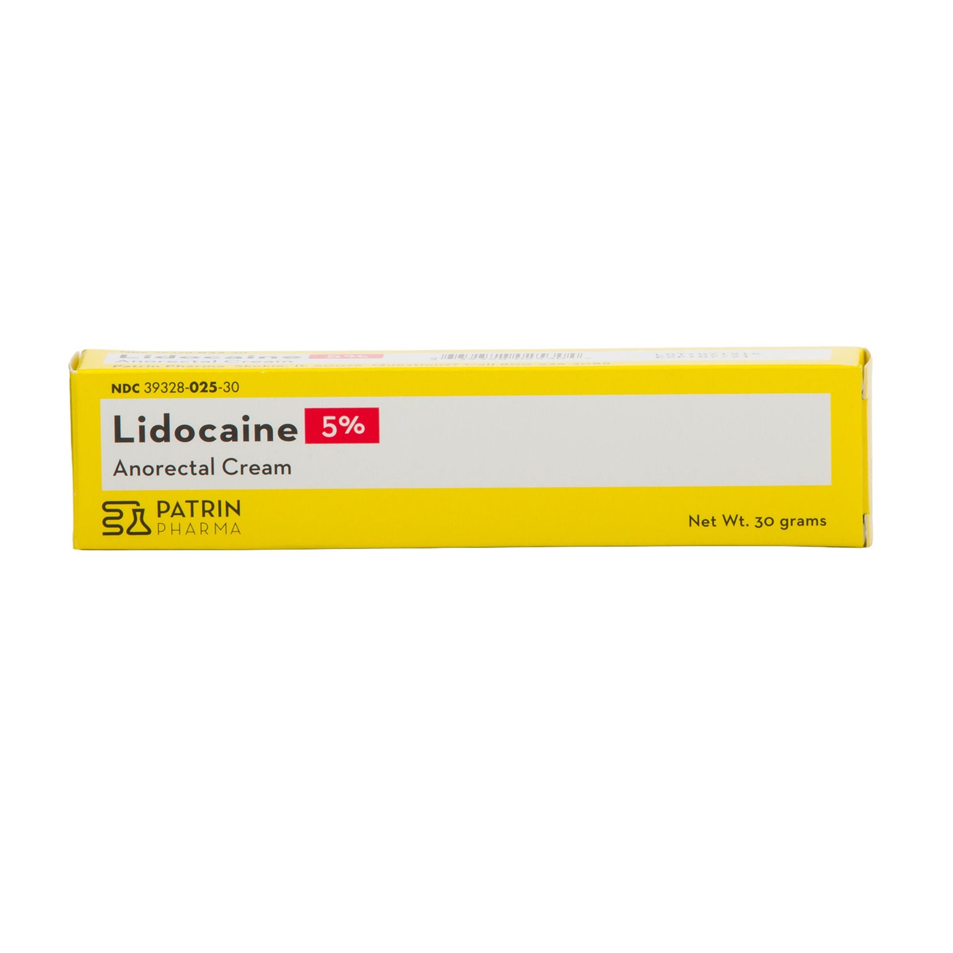 Topical Pain Relief 5% Strength Lidocaine HCl Cream 30 Gram