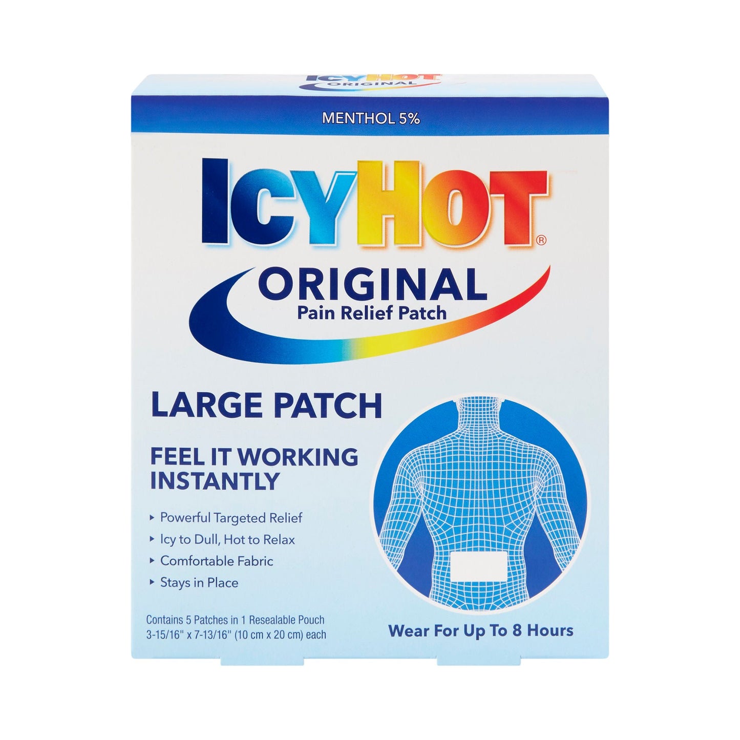 Icy Hot® Original Pain Relief Patches, Large