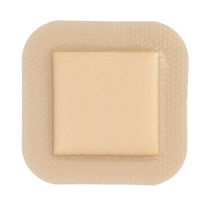 Kendall 5-Layer Foam Dressing With Border Film Backing Silicone Adhesive Square