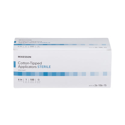 McKesson Sterile Swabsticks, Cotton Tip, Wood Shaft