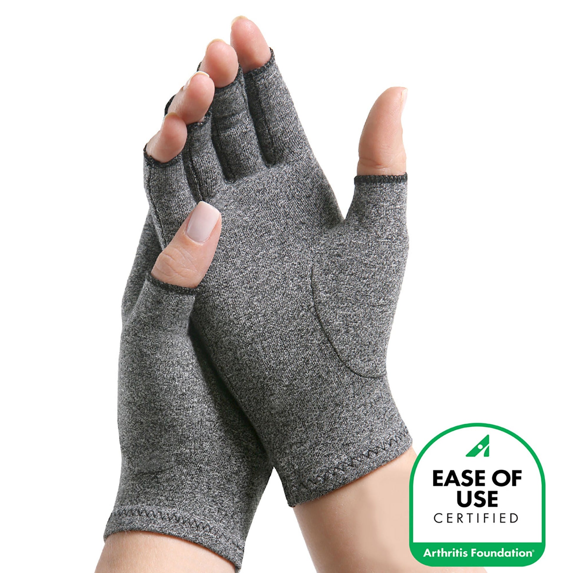 IMAK® Compression Cotton Compression Gloves, Gray - view 2