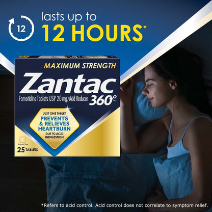 Zantac Ranitidine HCl 20 mg Tablet 25 Tablets