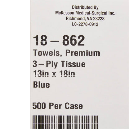 McKesson Nonsterile Blue Procedure Towel