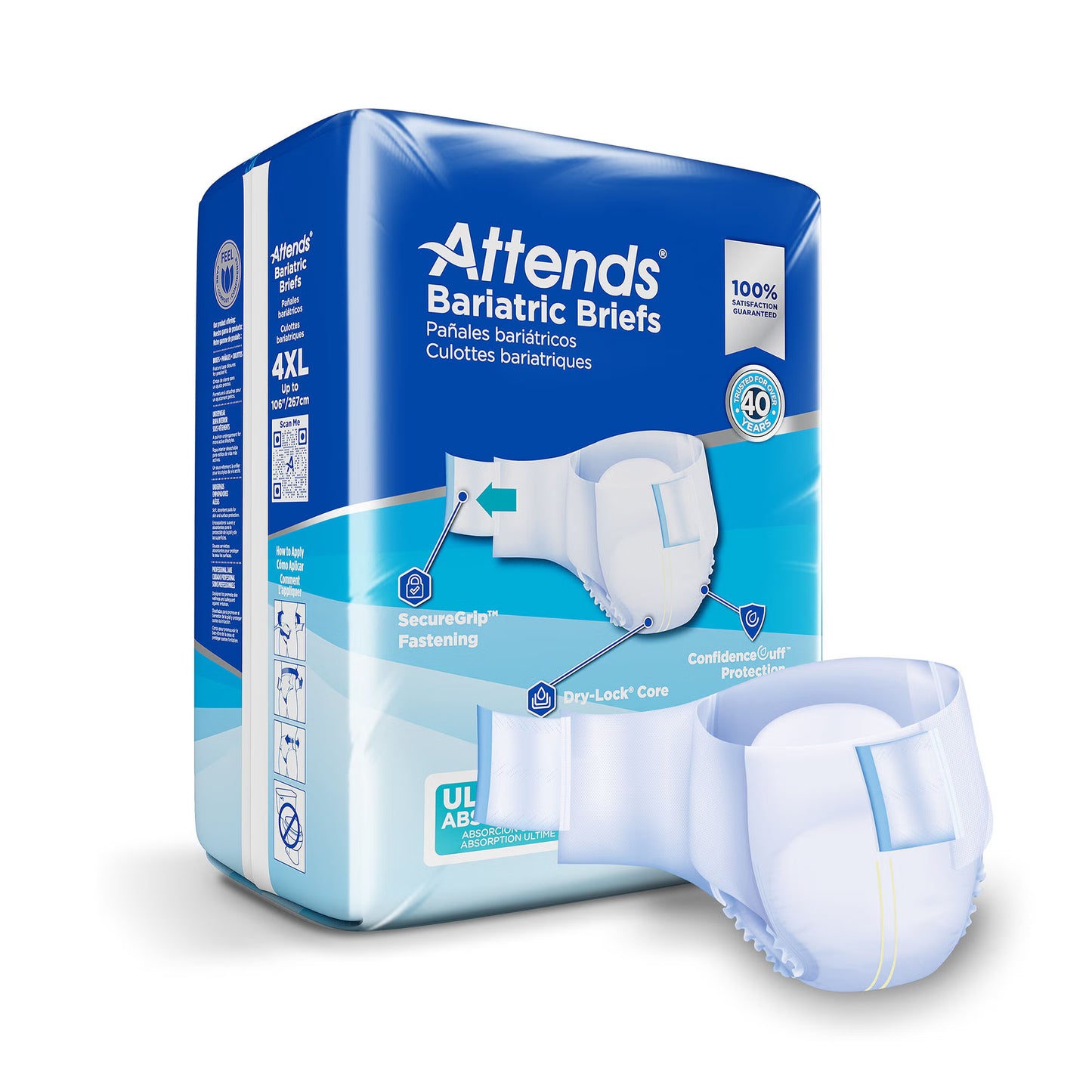 Attends® Bariatric Briefs