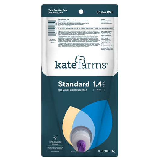 Kate Farms® Standard 1.4 Sole-Source Nutrition Formula, Bag