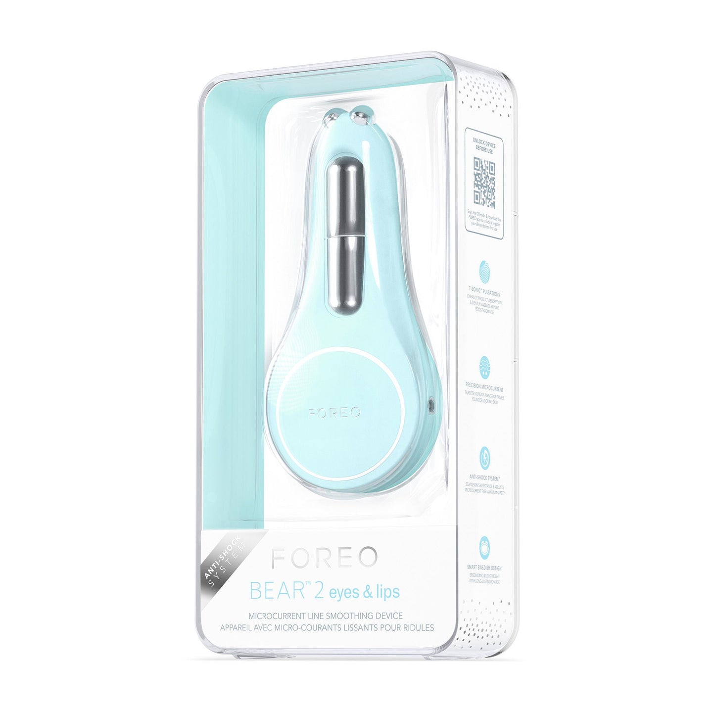 BEAR™ 2 Eyes & Lips Microcurrent Line Smoothing Device, Arctic Blue