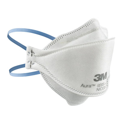 3M Aura Particulate Respirator Mask Industrial N95 Not Rated Elastic Strap One Size Fits Most