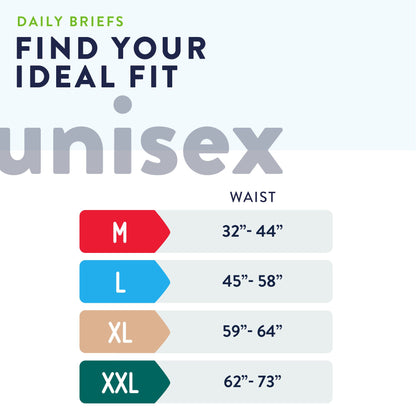 ProCare Unisex Adult Incontinence Brief, Heavy Absorbency, White, 2-XL