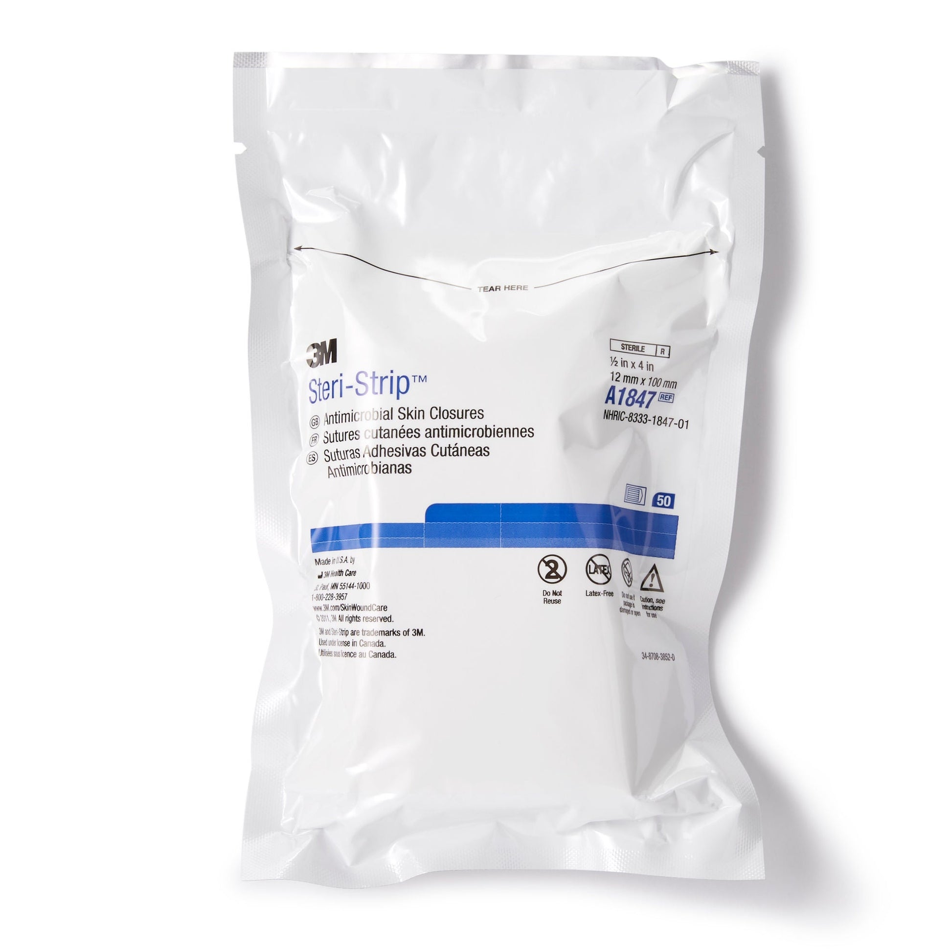 3M™ Steri-Strip™ Antimicrobial Skin Closure Strip