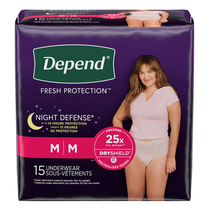 Depend® Night Defense® Women's Absorbent Underwear