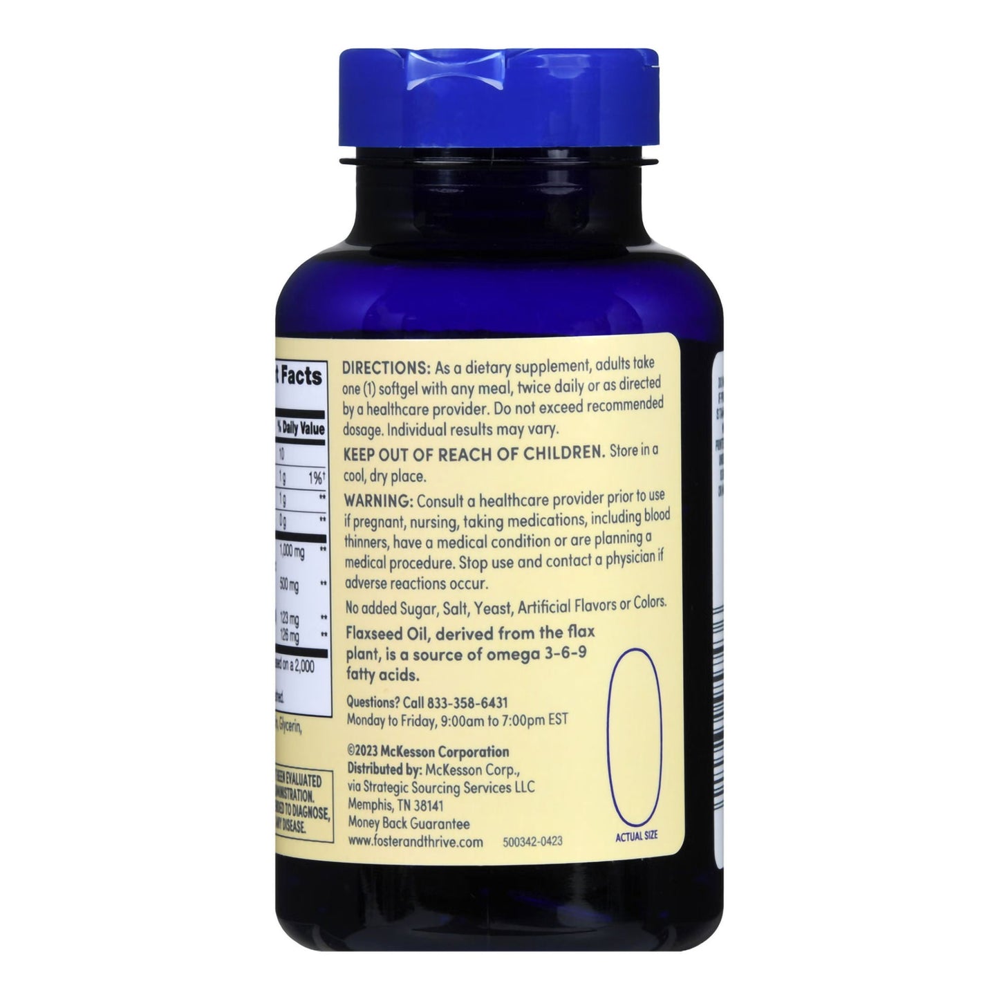 Foster & Thrive™ Flaxseed Oil 1000 mg Softgels