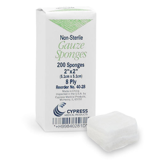 Cypress Gauze Sponge, Eight Ply