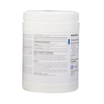 McKesson Germicidal Extra Large Surface Disinfectant Wipes