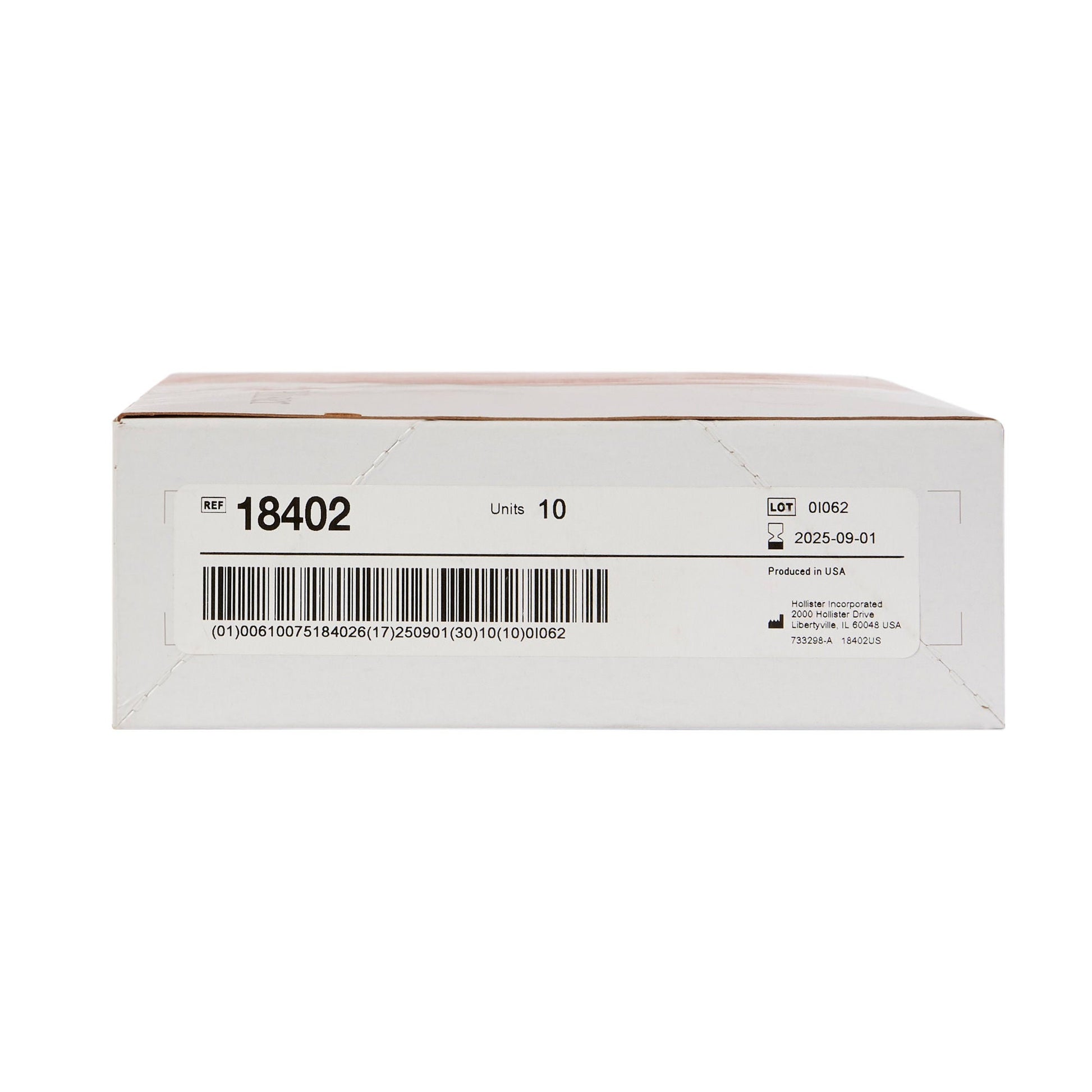New Image™ 18402 Two-Piece Transparent Urostomy Pouch, Flange, Green Match